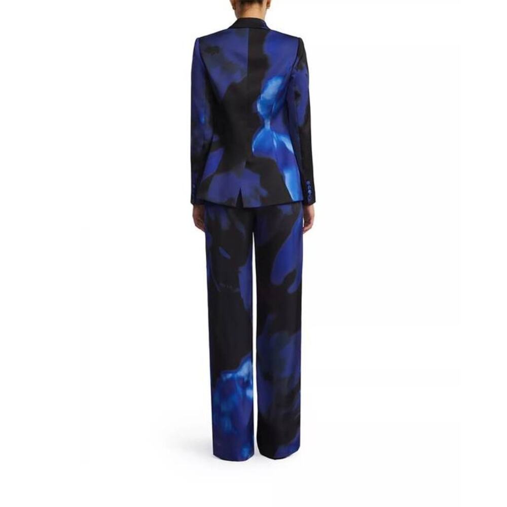 BCBGMAXAZRIA Rose Printed Blazer and Matching Relaxed Pants Set 8 - Picture 5 of 5